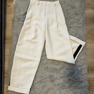Black stripped beige trouser